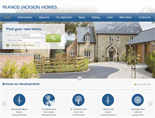 Tablet Screenshot of francisjacksonhomes.co.uk